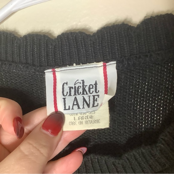 < Vintage Cricket Lane Floral Embroidered Sweater Top > - Picture 3 of 5